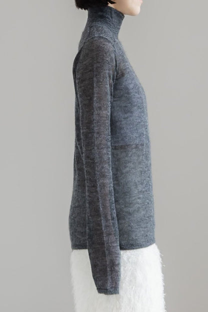 【PRE ORDER】MOHAIR TURTLE SHEER KNIT (3color)