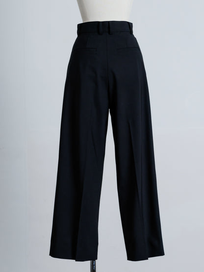 【PRE ORDER】TUCK WIDE TROUSERS (black)