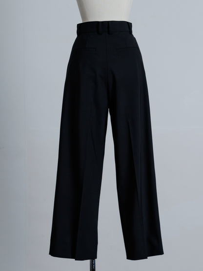 tuck wide trouser (3color)