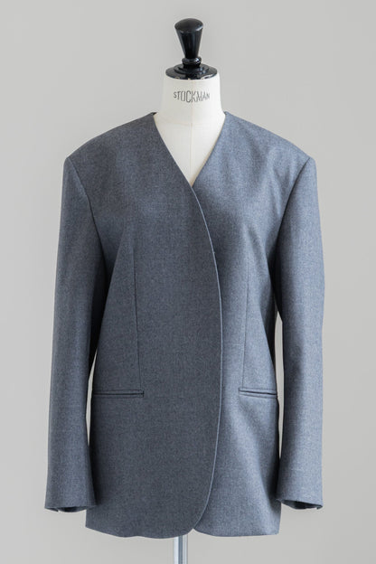 【PRE ORDER】COLLARLESS JACKET (3color)
