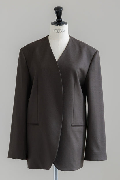 【PRE ORDER】COLLARLESS JACKET (3color)