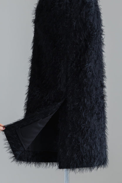 【PRE ORDER】FEATHERED LONG SKIRT (2color)
