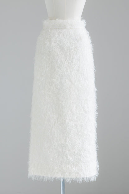 【PRE ORDER】FEATHERED LONG SKIRT (2color)
