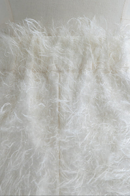 【PRE ORDER】FEATHERED LONG SKIRT (2color)