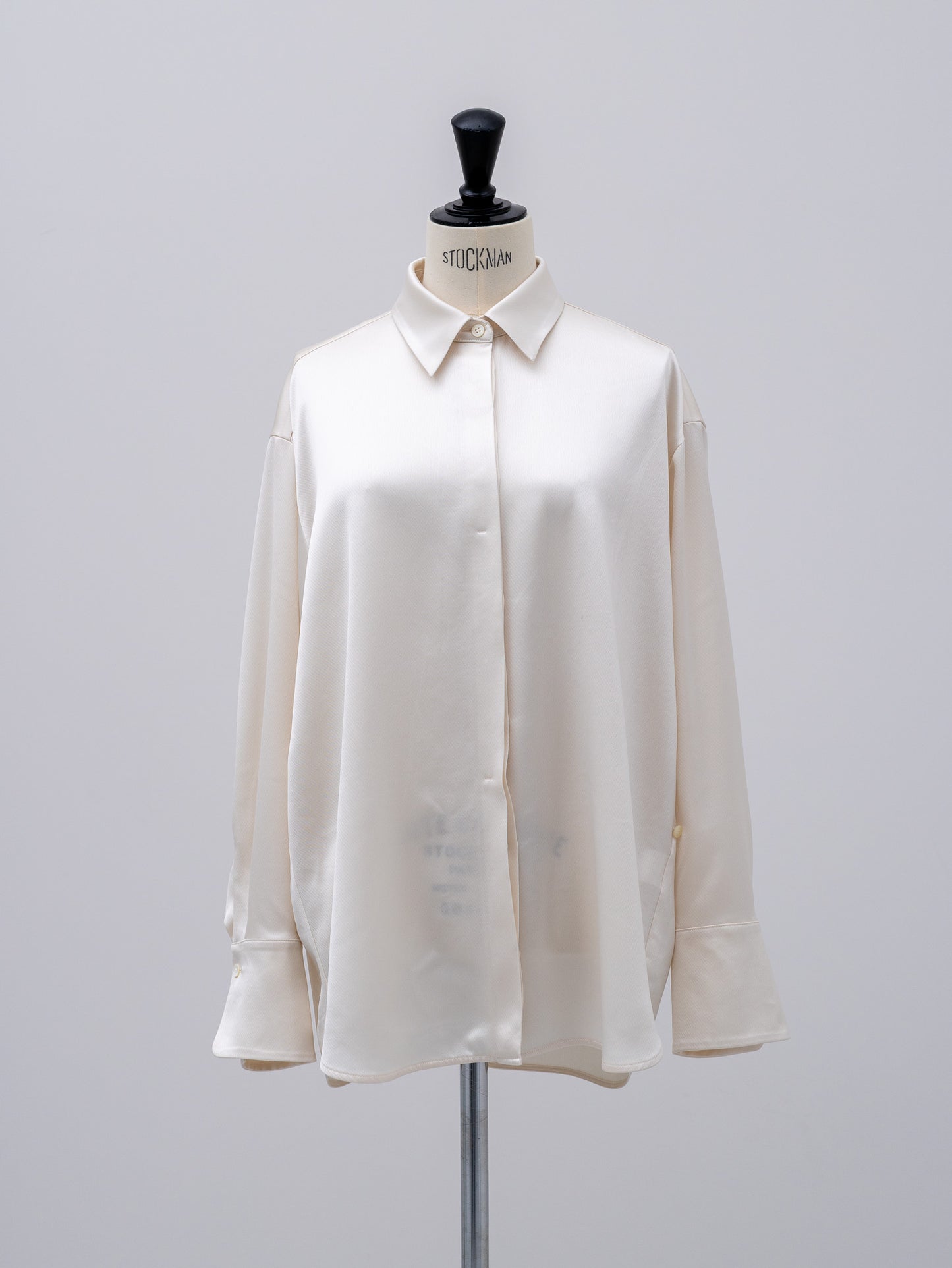 【PRE ORDER】Fluid Satin Shirt(Milk)