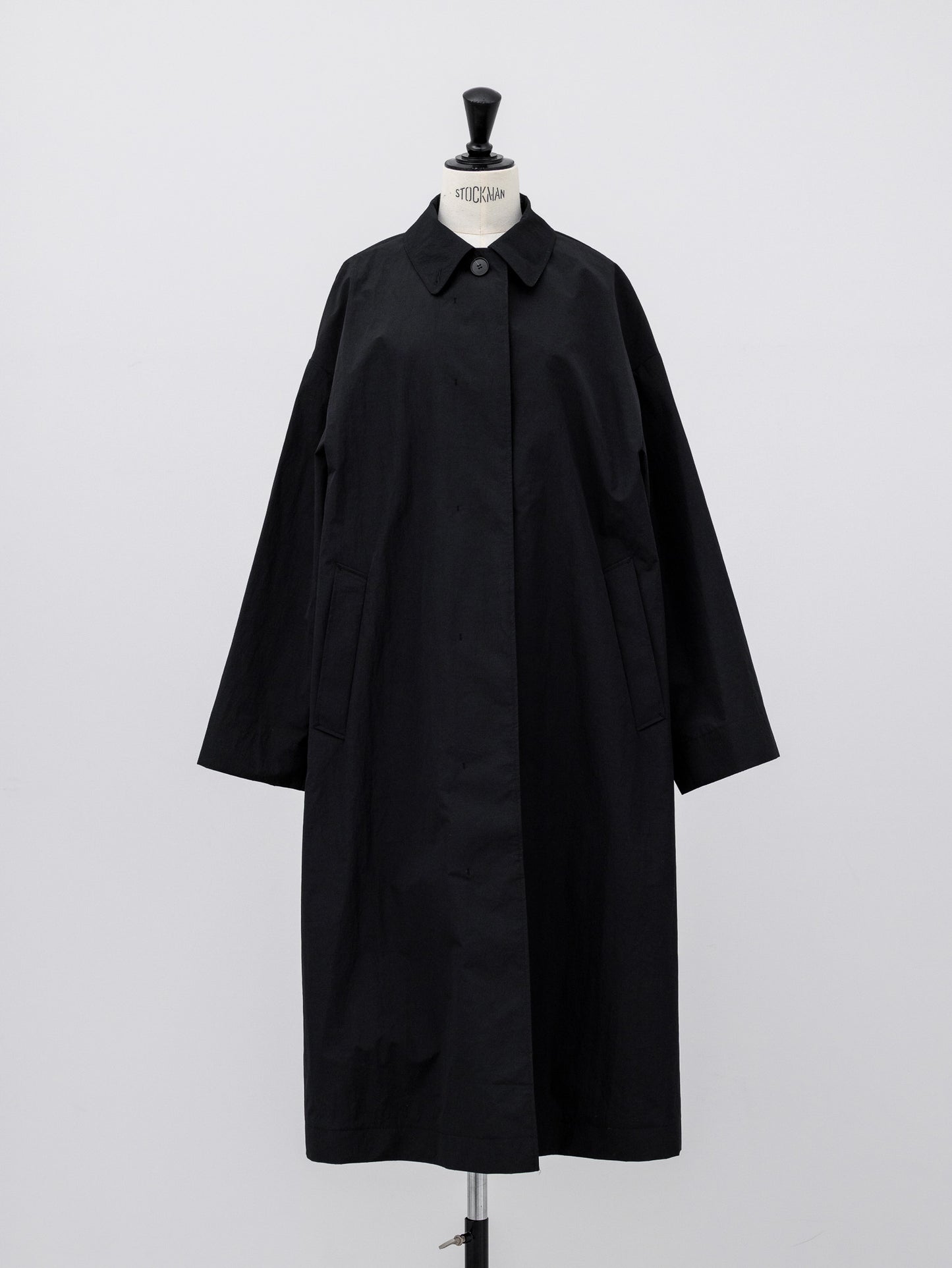 Powdery Taffeta Coat(Black)
