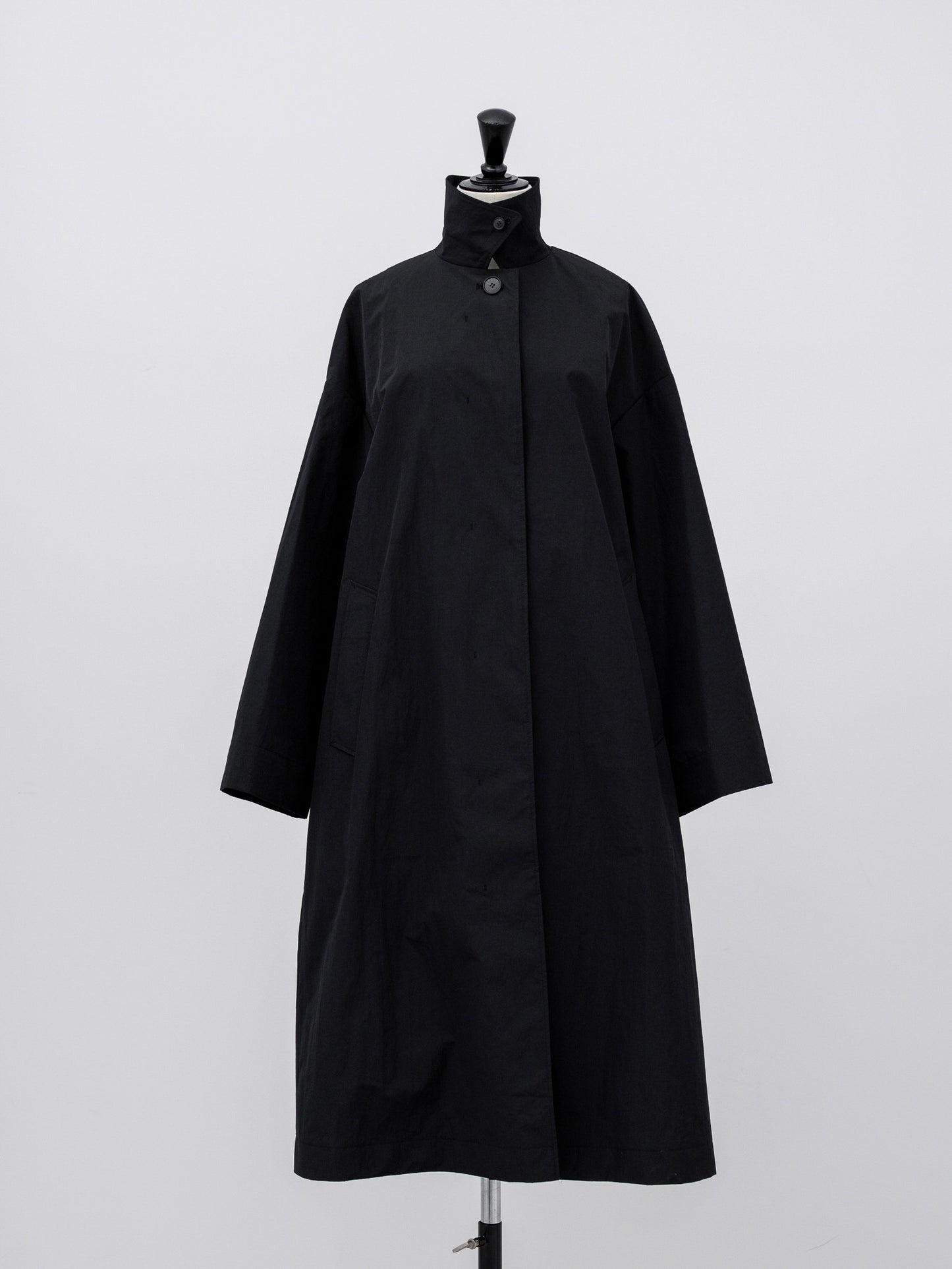 Powdery Taffeta Coat(Black)