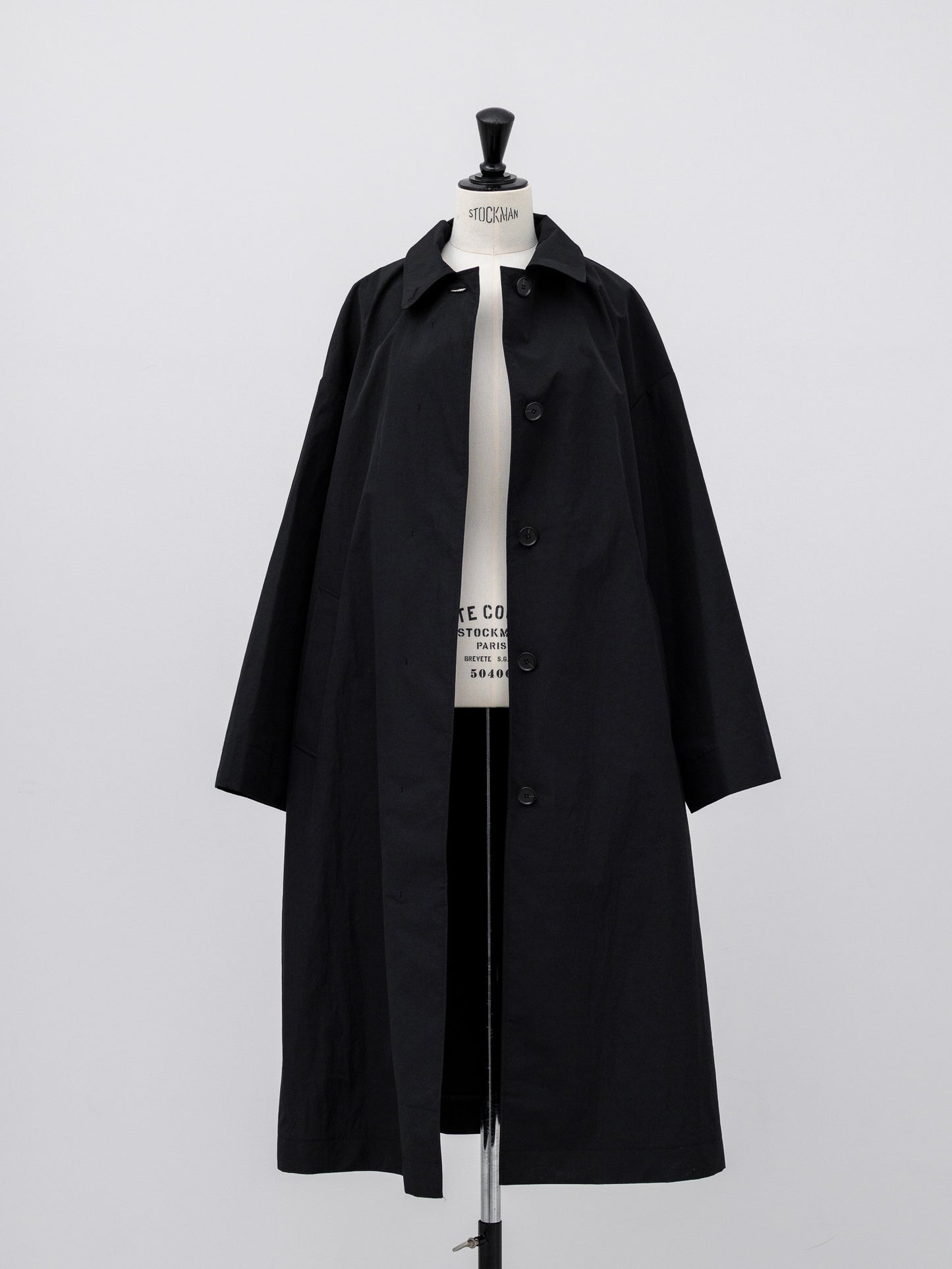 Powdery Taffeta Coat(Black)