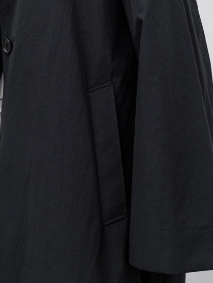 Powdery Taffeta Coat(Black)