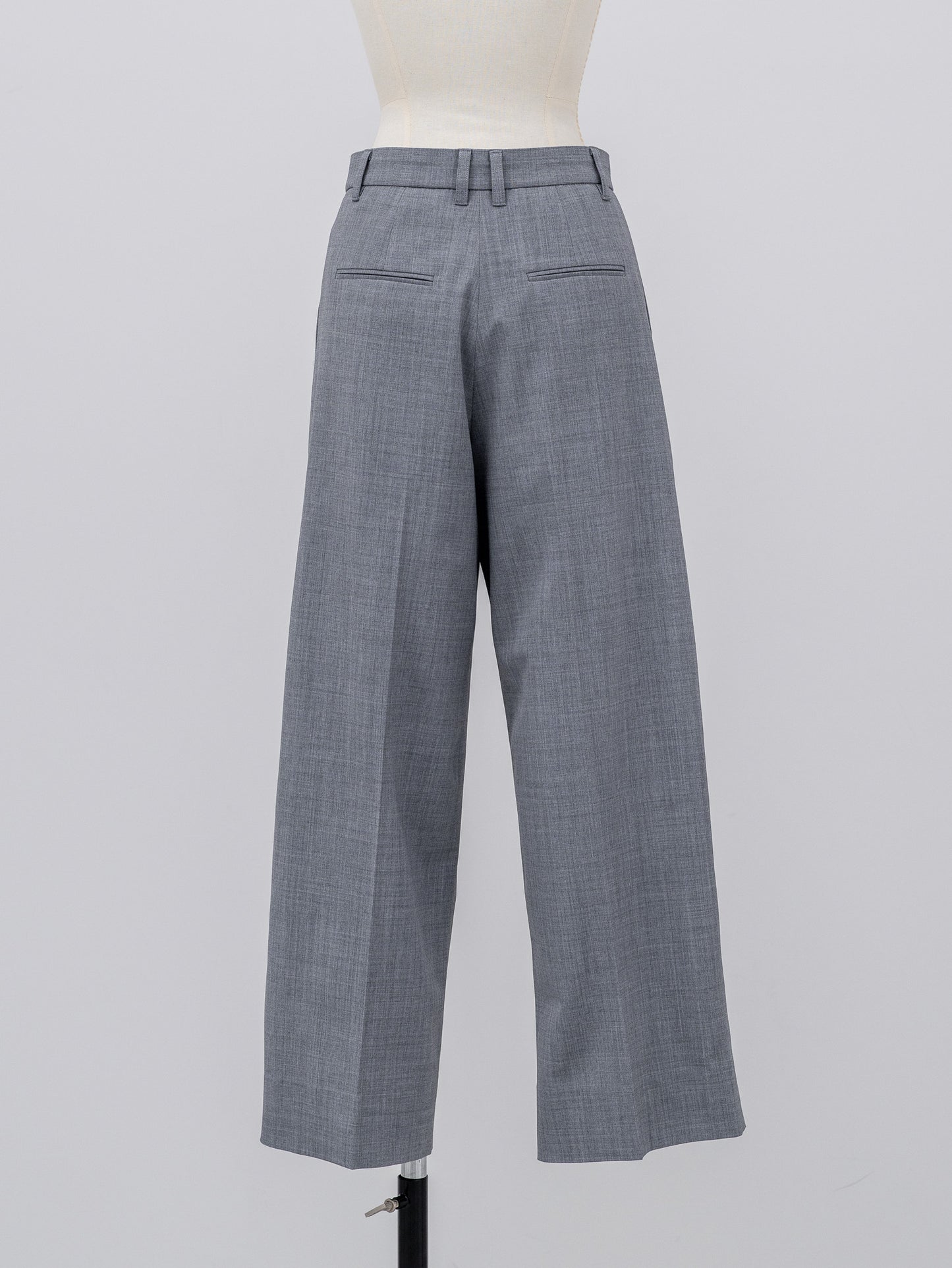 [PRE ORDER]Sirospun Wide Tuck Trousers(Heather Gray)
