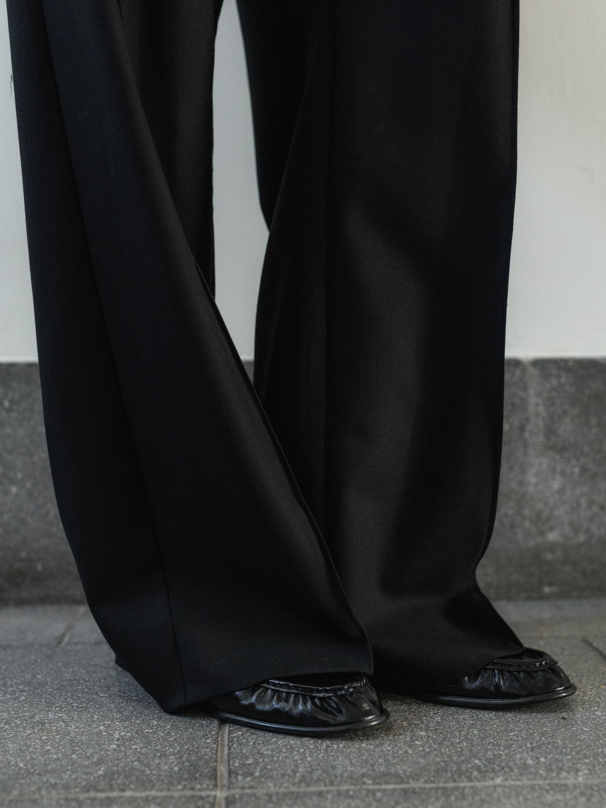 【PRE ORDER】Wool Blend Easy Pants