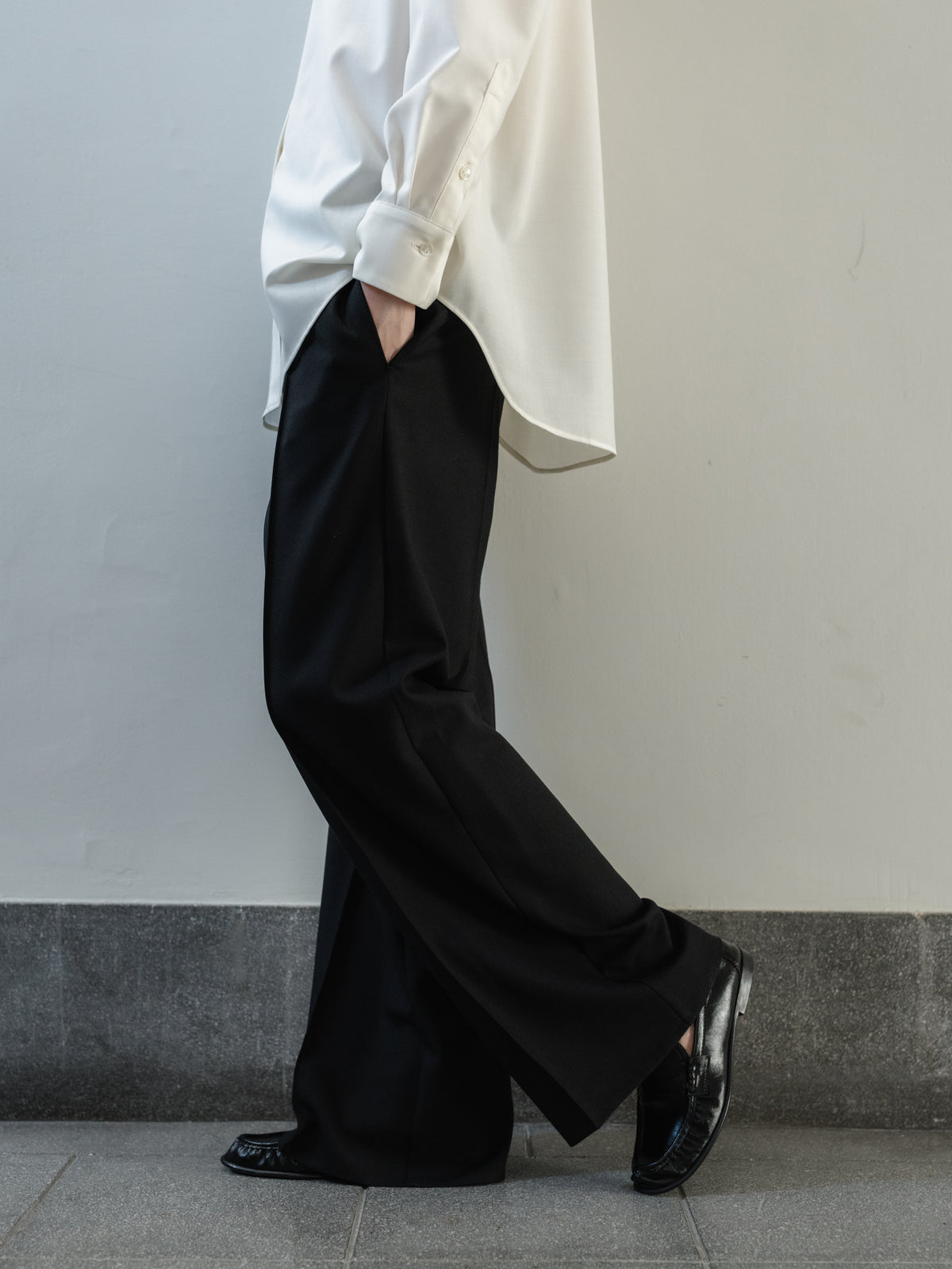 【PRE ORDER】Wool Blend Easy Pants