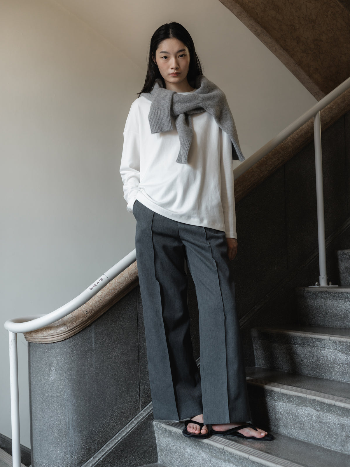 【PRE ORDER】Suvin Cotton Long Sleeve Tee