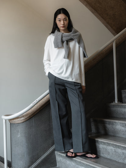 【PRE ORDER】Suvin Cotton Long Sleeve Tee