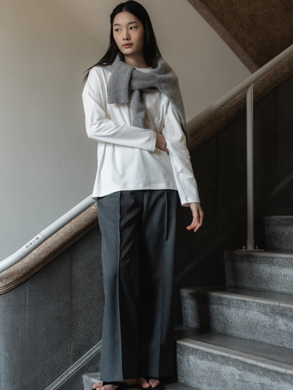 【PRE ORDER】Suvin Cotton Long Sleeve Tee