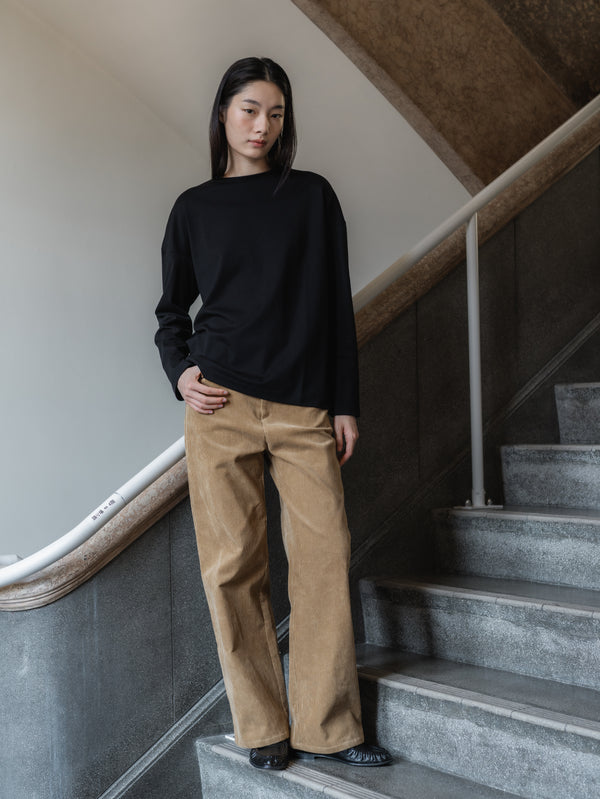 Corduroy Straight Trousers
