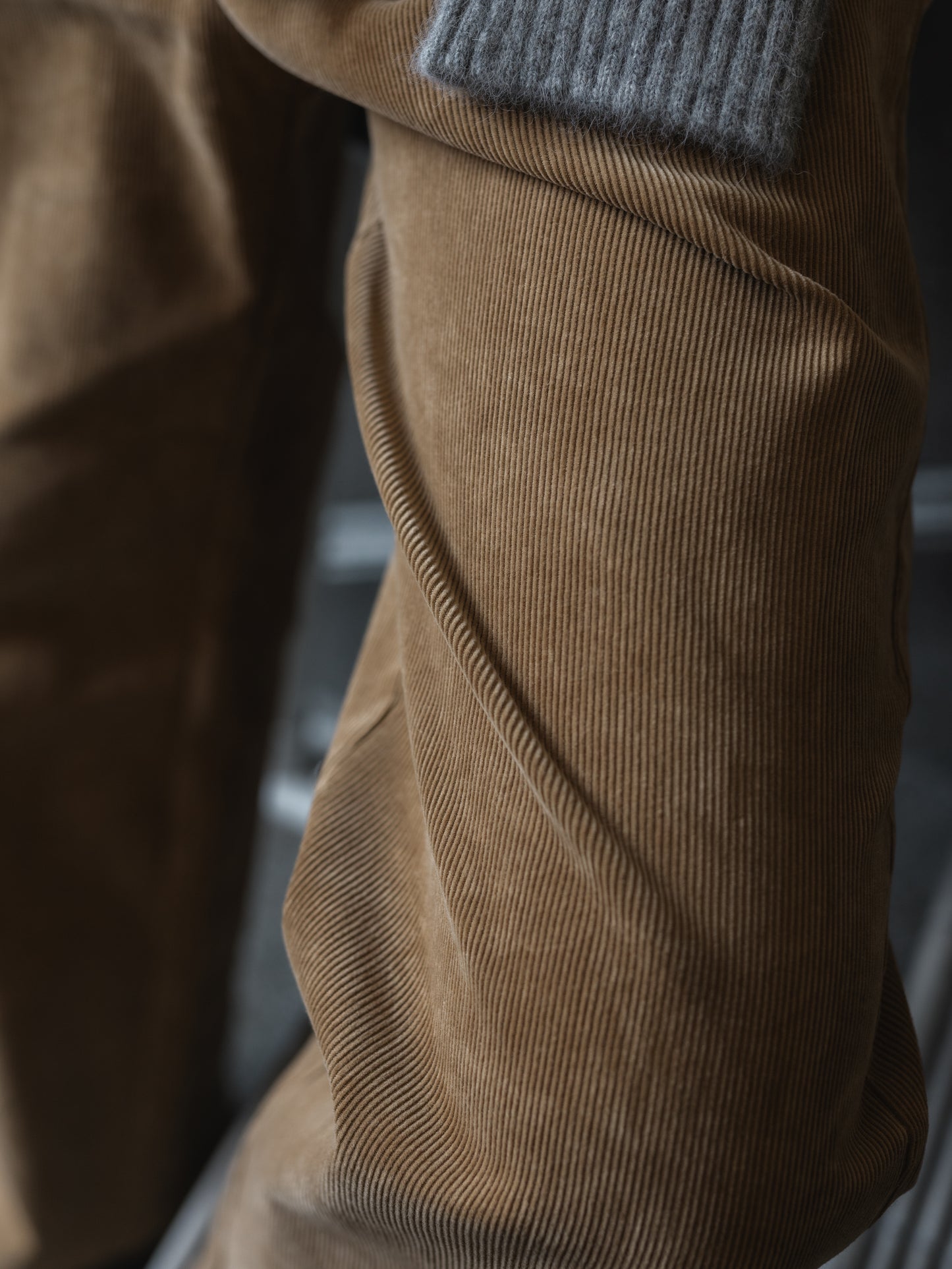 Corduroy Straight Trousers