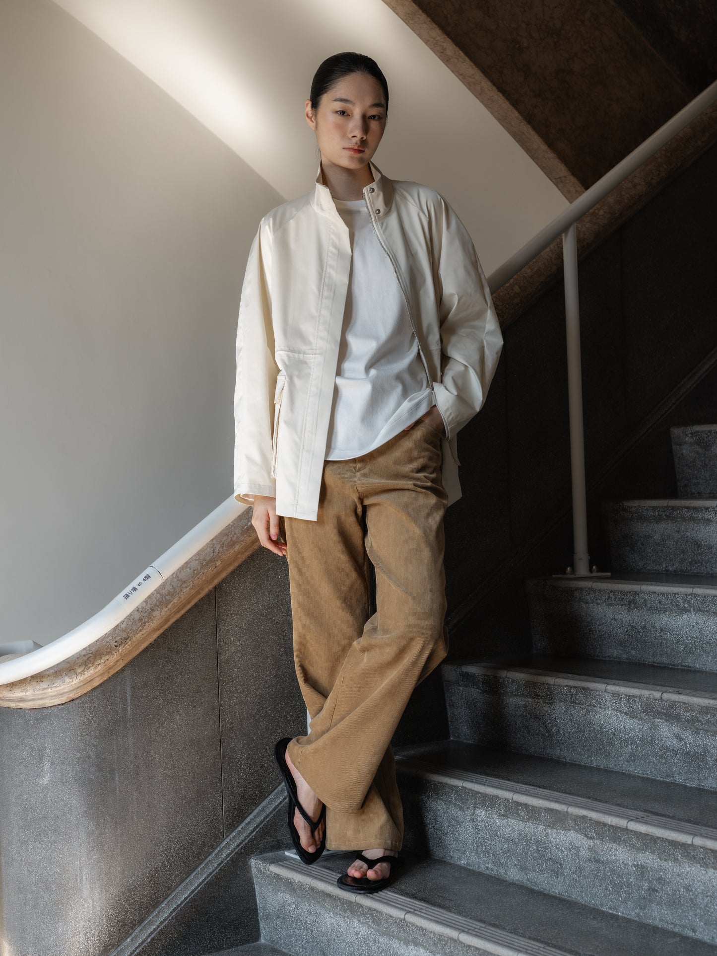 Corduroy Straight Trousers