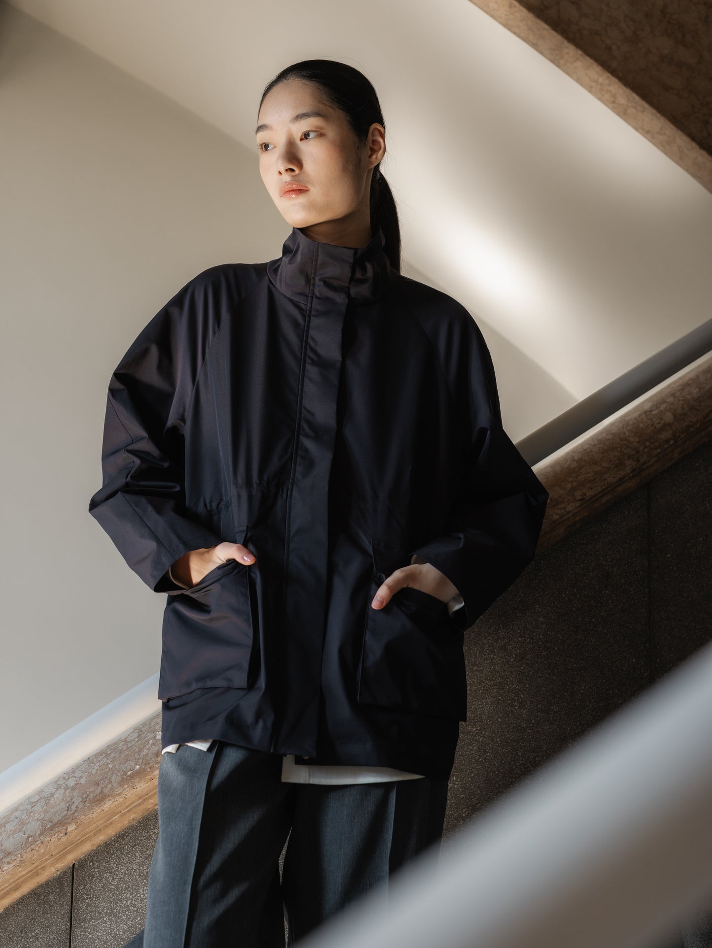 Drawstring Field Jacket
