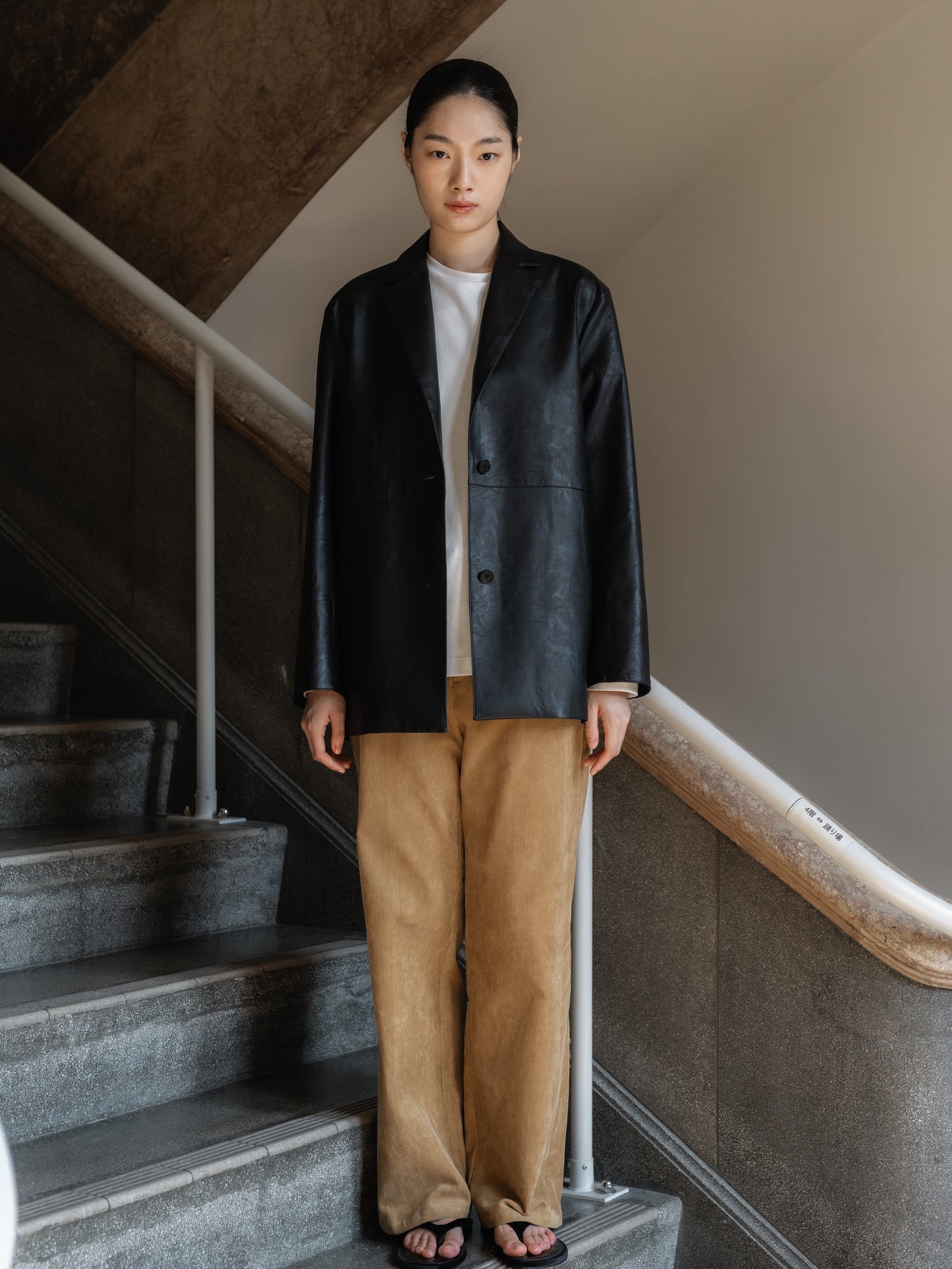 Minimal Leather Jacket
