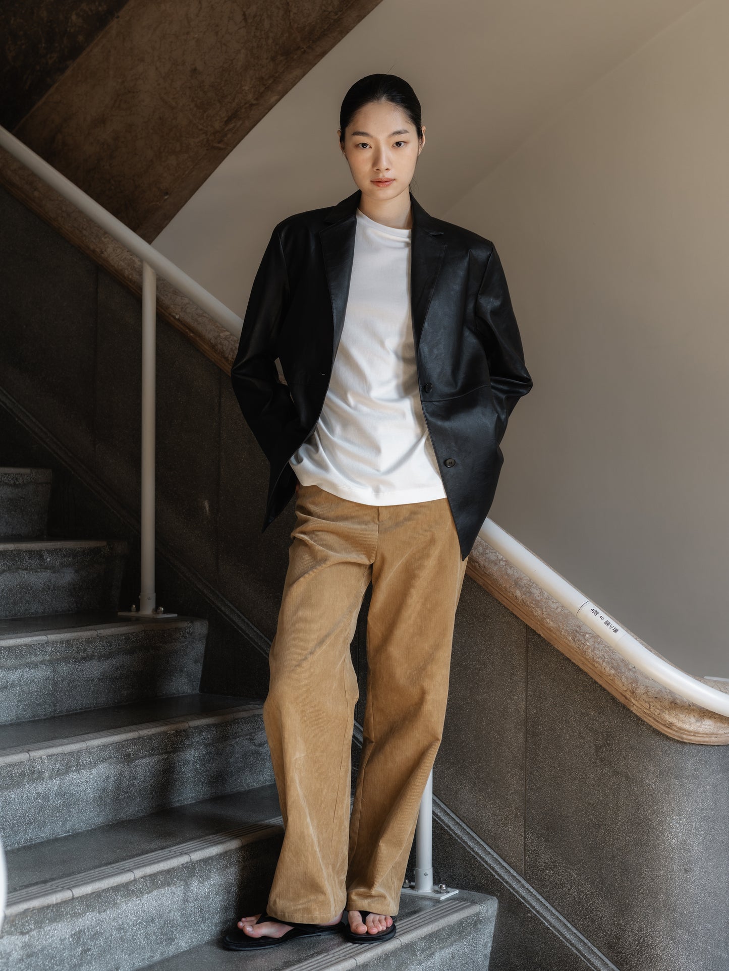 Minimal Leather Jacket