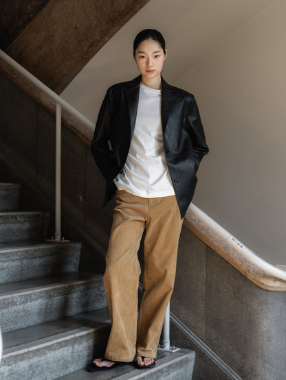 Minimal Leather Jacket