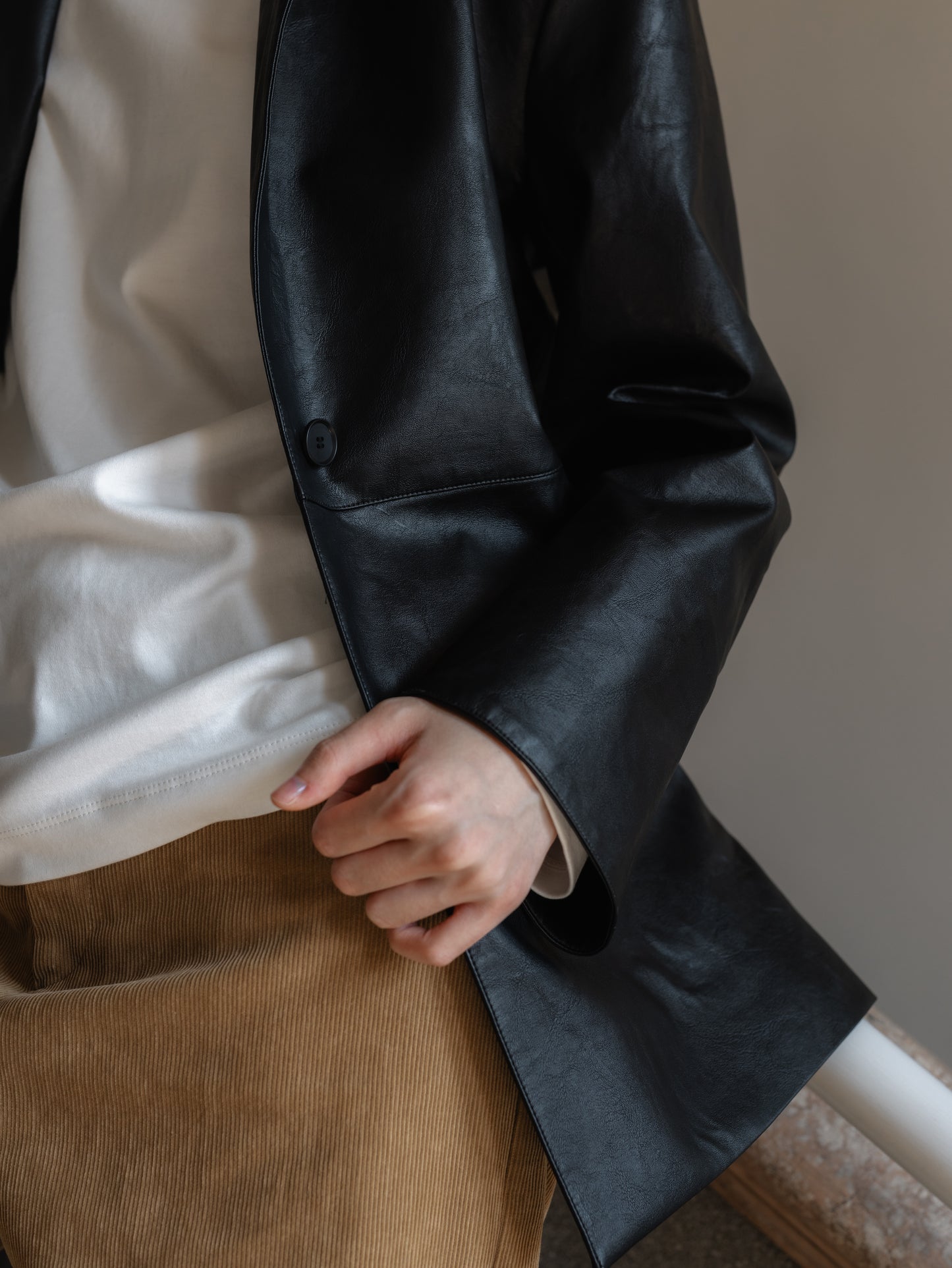 Minimal Leather Jacket