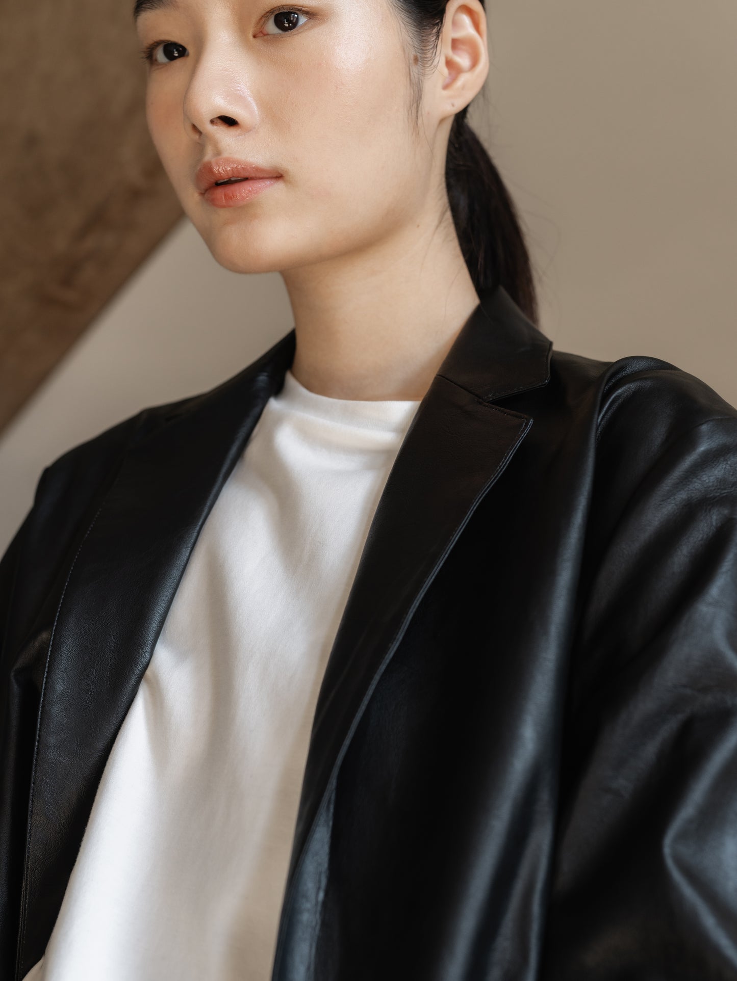 Minimal Leather Jacket