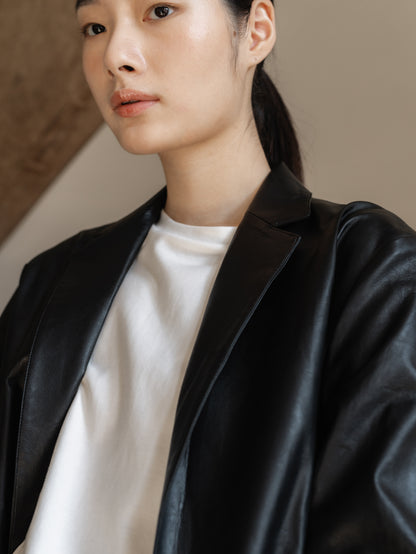 Minimal Leather Jacket