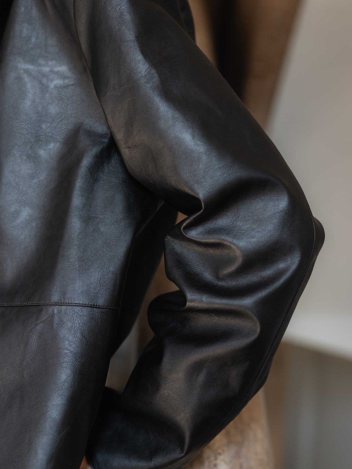 Minimal Leather Jacket