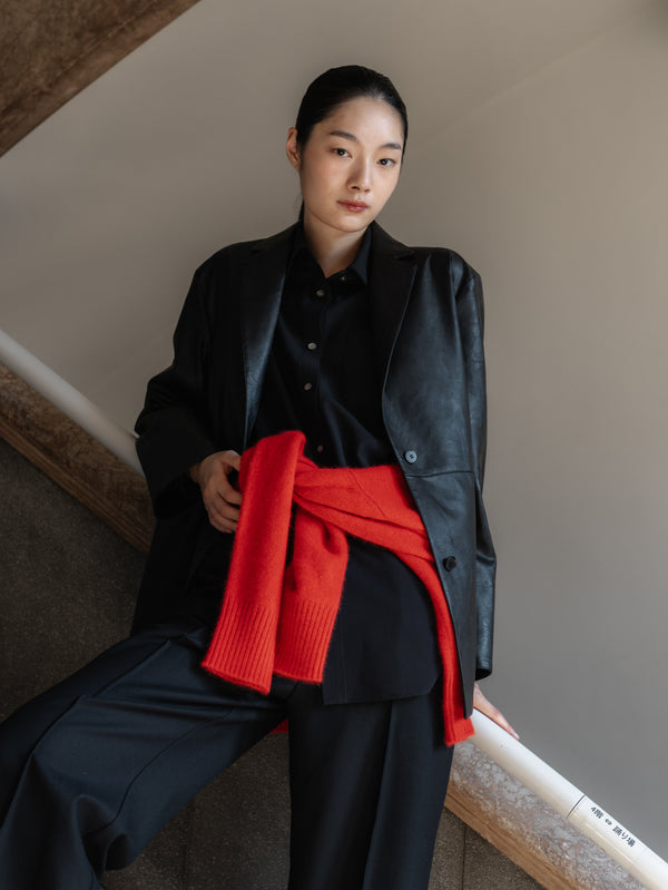 Minimal Leather Jacket