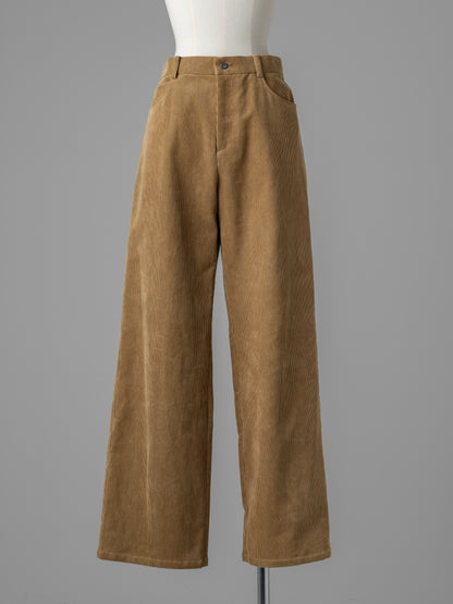 Corduroy Straight Trousers