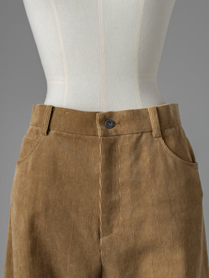 Corduroy Straight Trousers