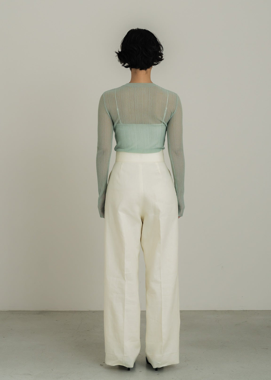 【PRE ORDER】Linen Wrap Trousers (Chalk)