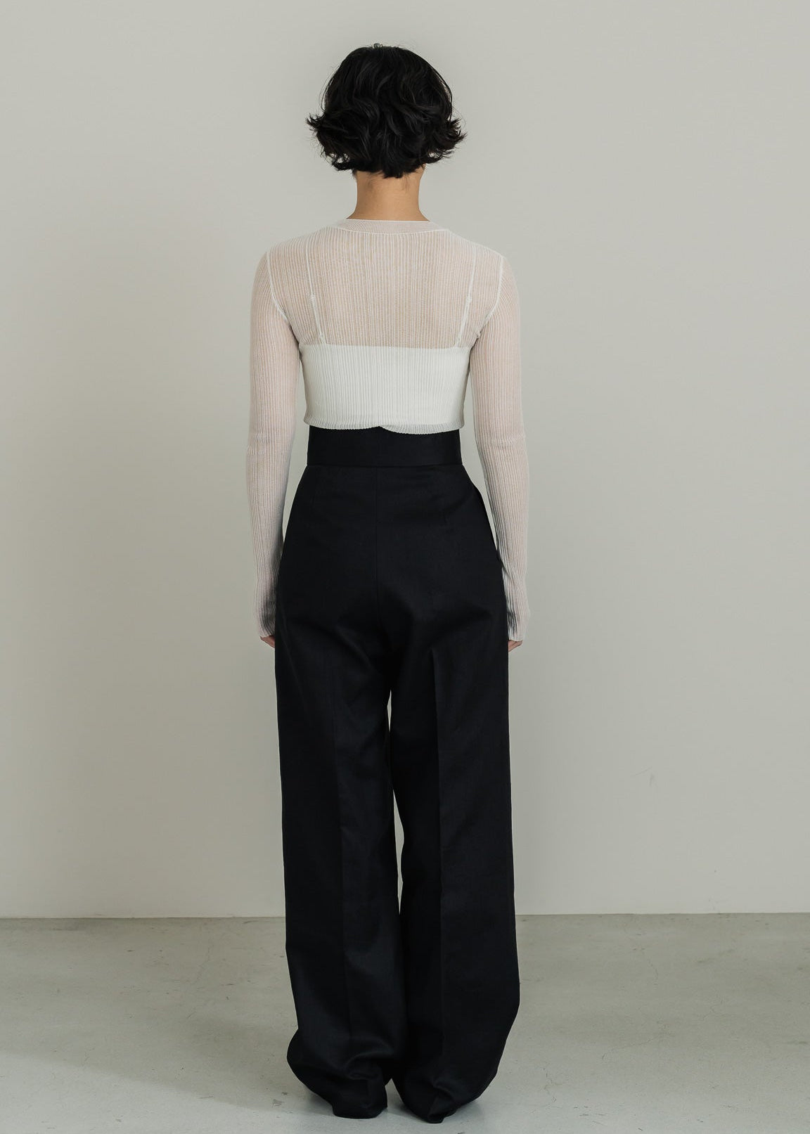 【PRE ORDER】Linen Wrap Trousers (Ink Black)