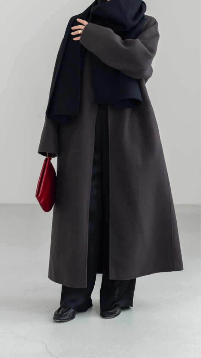 【PRE ORDER】Serene Robe Coat(sepia)