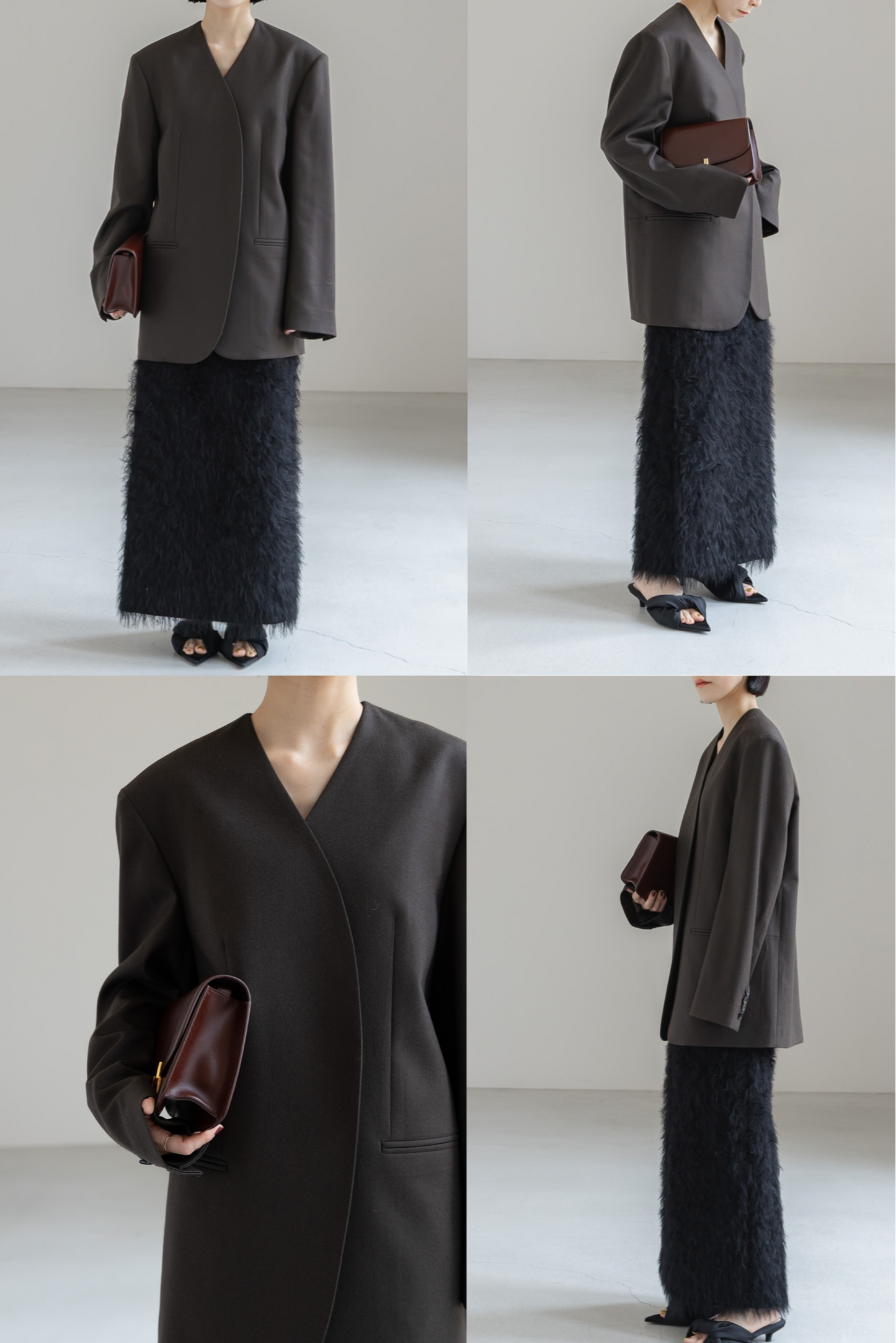 【PRE ORDER】COLLARLESS JACKET (3color)
