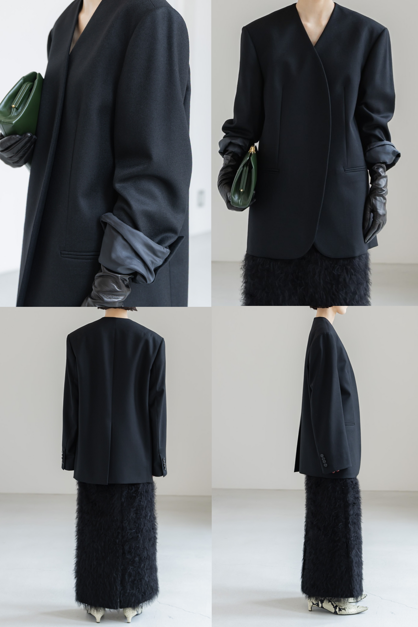 【PRE ORDER】COLLARLESS JACKET (3color)