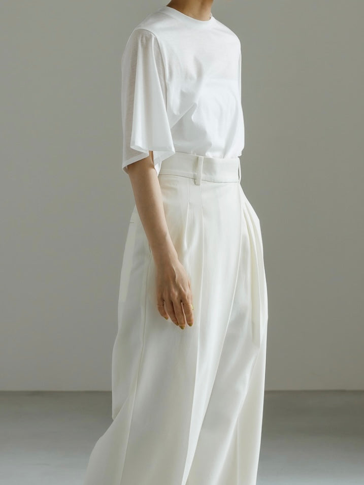 DRAPE SLEEVE TEE (2color)
