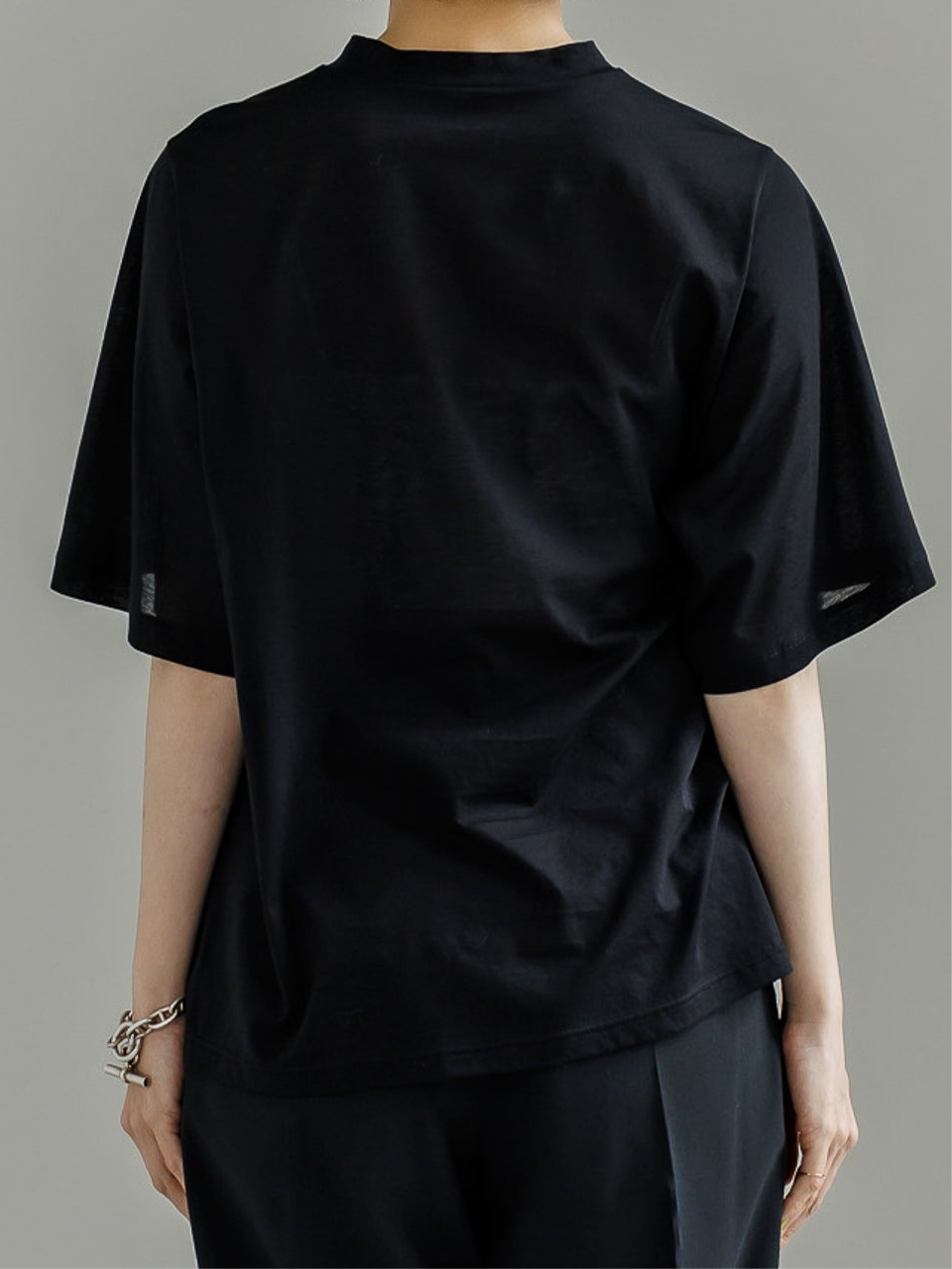 DRAPE SLEEVE TEE (2color)