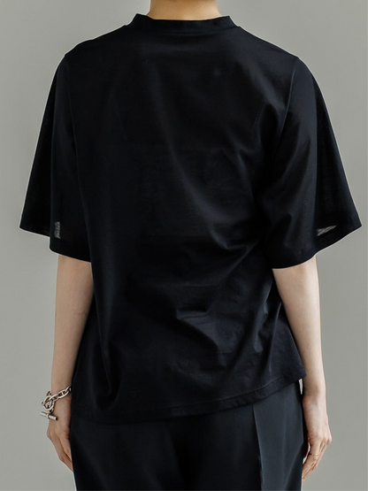 DRAPE SLEEVE TEE (2color)