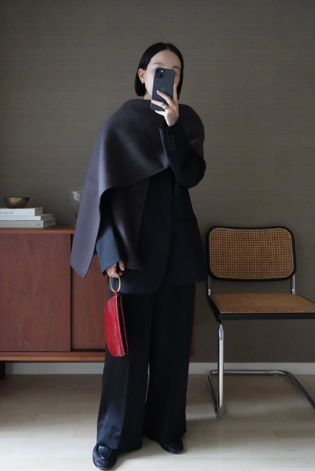 【PRE-ORDER】Satin Easy Pants (black)