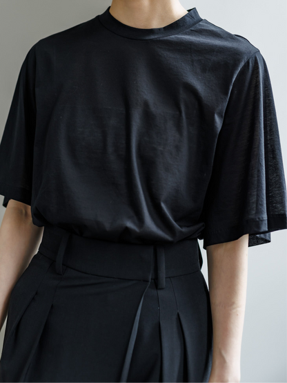 DRAPE SLEEVE TEE (2color)
