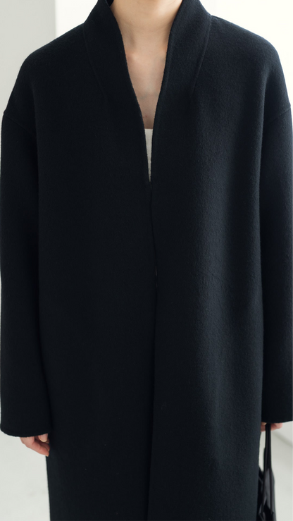 【PRE ORDER】Serene Robe Coat(black)