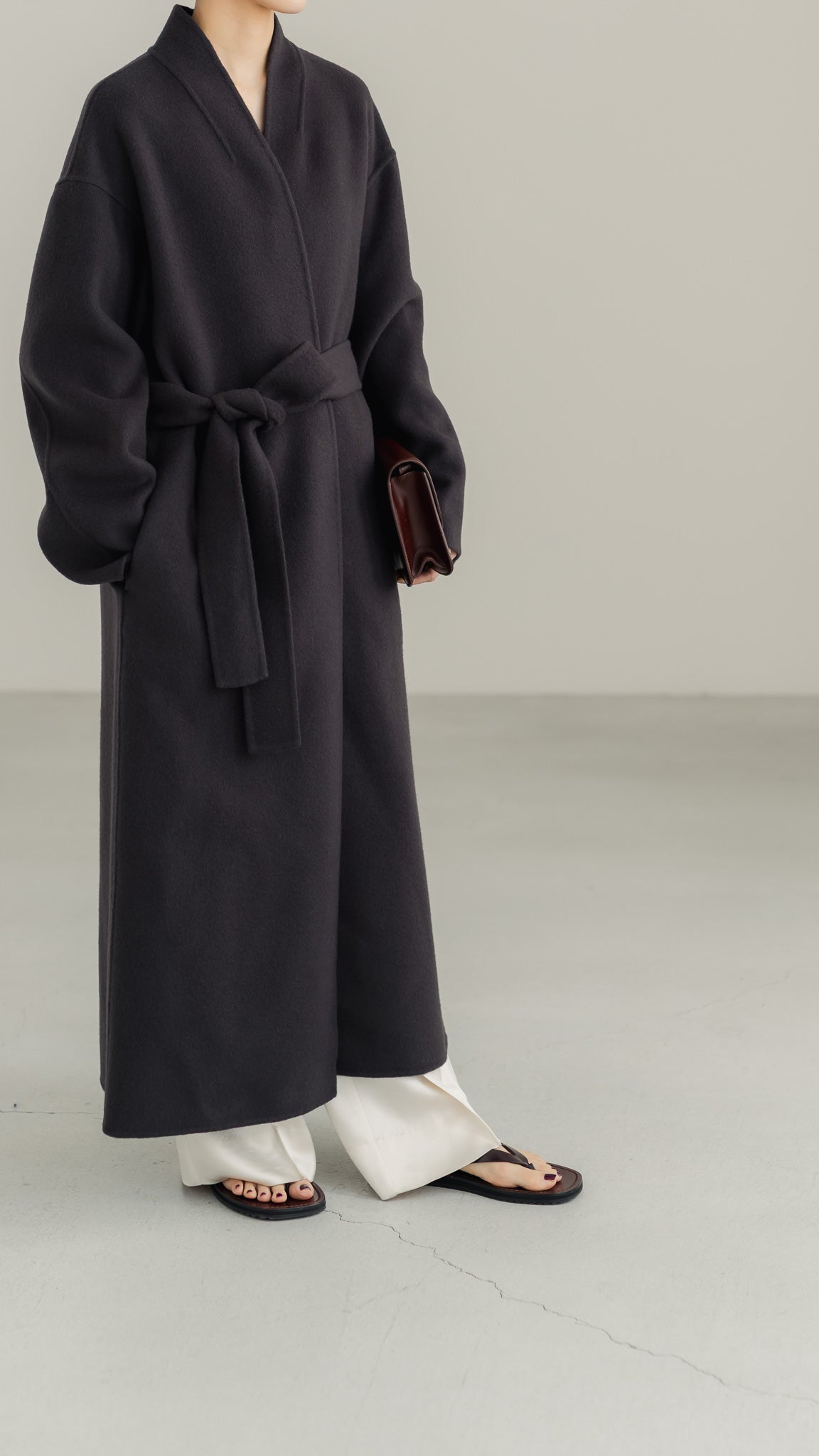 【PRE ORDER】Serene Robe Coat(sepia)