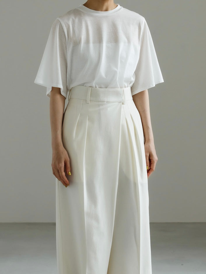 DRAPE SLEEVE TEE (2color)