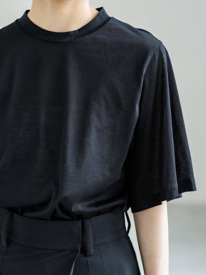 DRAPE SLEEVE TEE (2color)