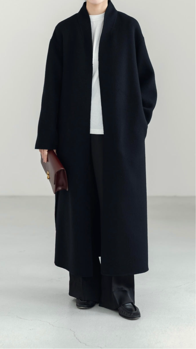 【PRE ORDER】Serene Robe Coat(black)
