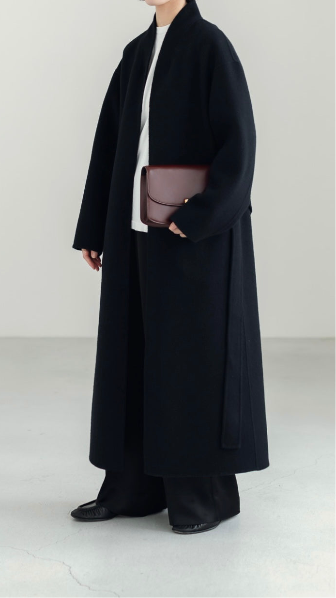 【PRE ORDER】Serene Robe Coat(black)