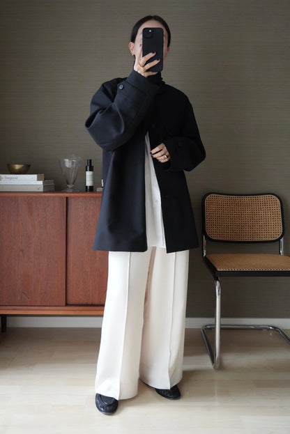 【PRE-ORDER】Satin Easy Pants (milk)